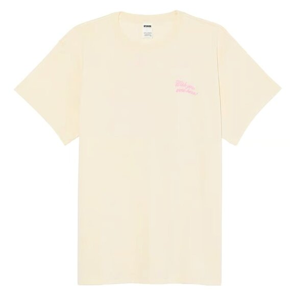 PINK Victoria's Secret Cotton Winter Tee Shirt - NWT - Picture 3 of 6